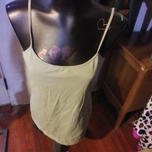 sz l green spegetti strap w/built in bra